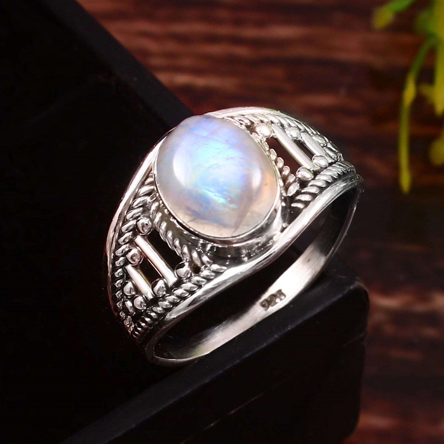 Maansteen Ring | Maat 16